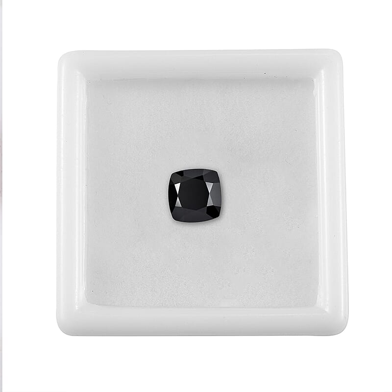 Thai Black Spinel (Cush 11x11 mm) 7.48 ctw