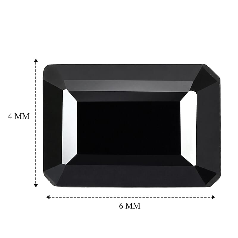 Thai Black Spinel (Oct 6x4 mm) 0.78 ctw