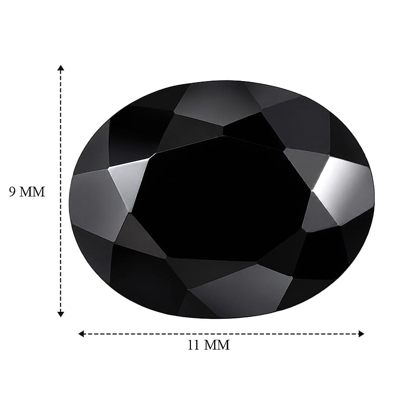 Thai Black Spinel (Ovl 11x9 mm) 4.03 ctw