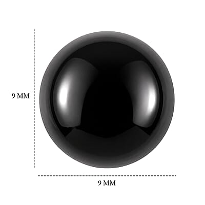 Thai Black Spinel (Rnd 9 mm) 3.97 ctw