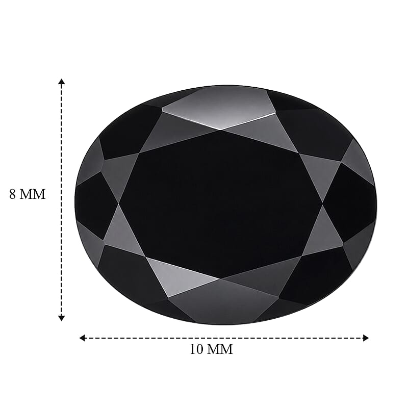 Black Obsidian (Ovl 10x8 mm) 1.93 ctw