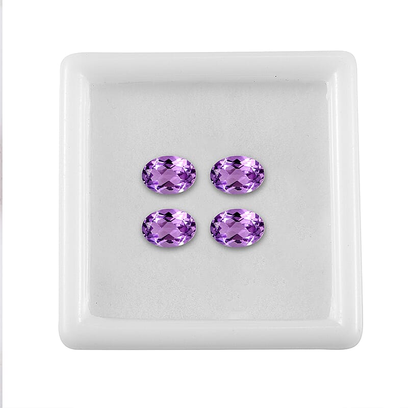 Bolivian Amethyst Set of 2 (Ovl 7x5 mm) 1.24 ctw