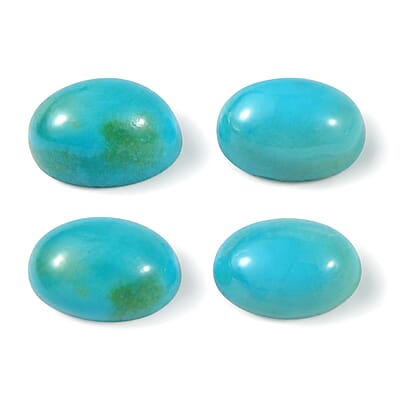 Blue Ridge Turquoise Set of 4 (Ovl 6x4 mm) 1.47 ctw