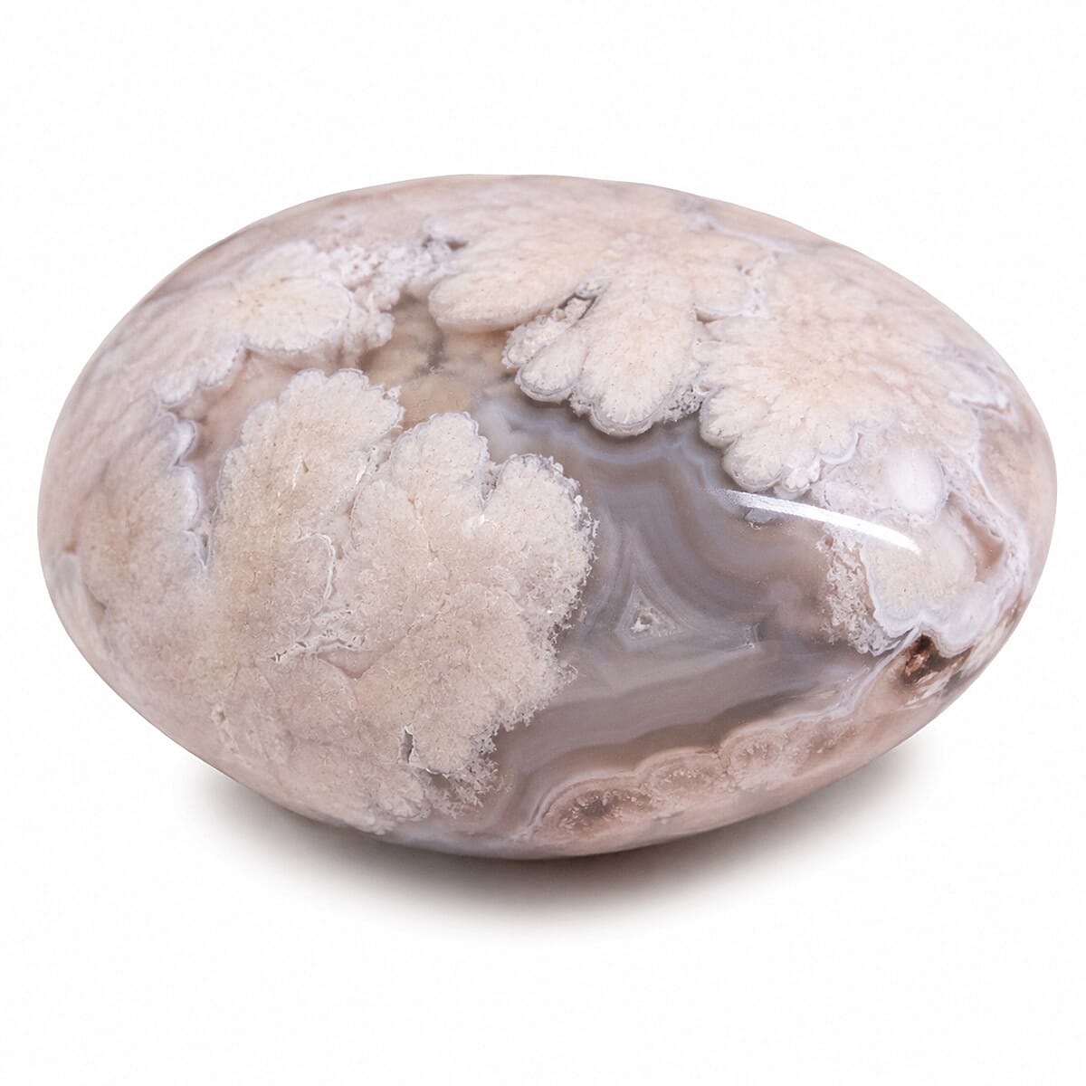 Flower Agate Palm Stone 990ctw