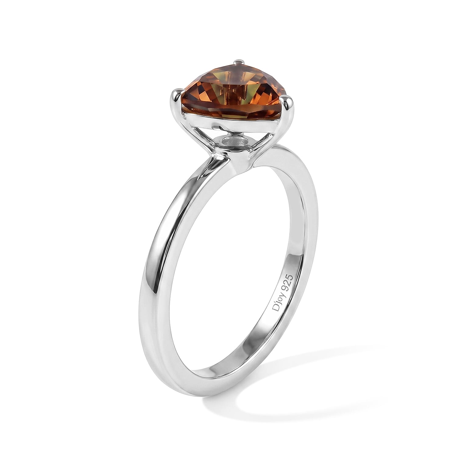 D'Joy Autumn Alexite 1.70 ctw Ring in Rhodium Over Sterling Silver (Size 10.0)