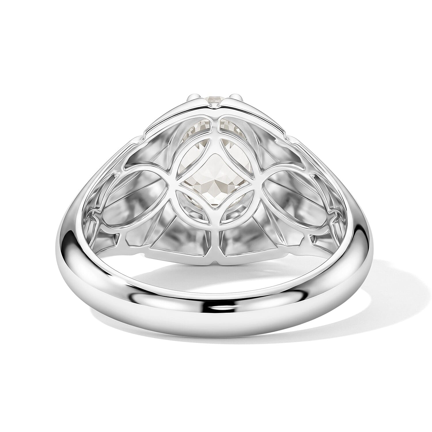 EverTrue Petalite 1.60 ctw Solitaire Ring in Platinum Bond (Size 10.0)