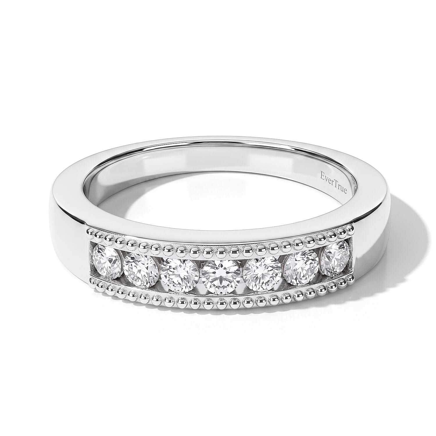 EverTrue Lab Grown Diamond I3 0.40 ctw Band Ring in Platinum Bond (Size 5.0)