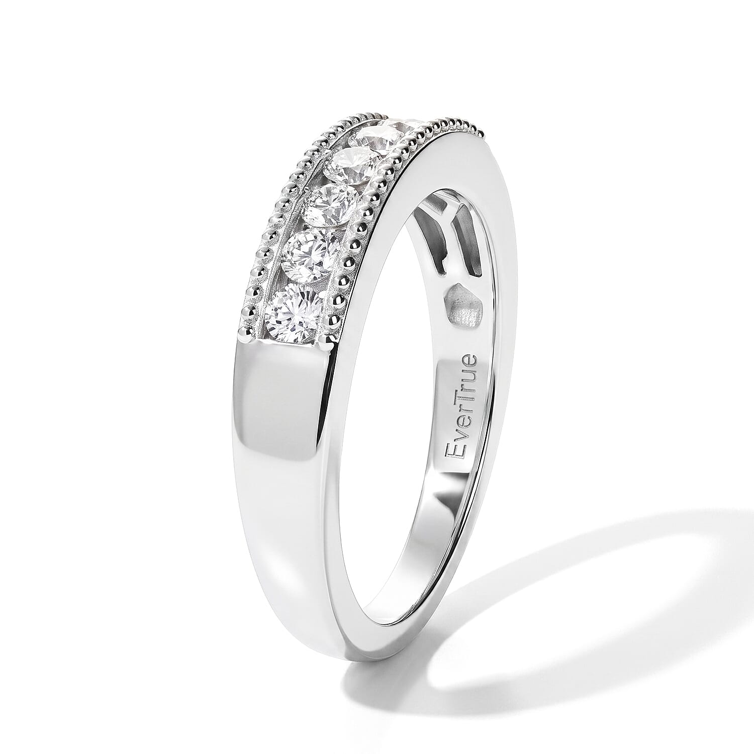 EverTrue Lab Grown Diamond I3 0.40 ctw Band Ring in Platinum Bond (Size 5.0)