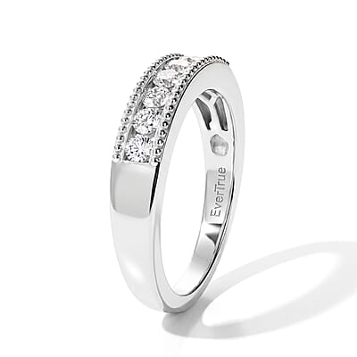 EverTrue Lab Grown Diamond I3 0.40 ctw Band Ring in Platinum Bond (Size 5.0)