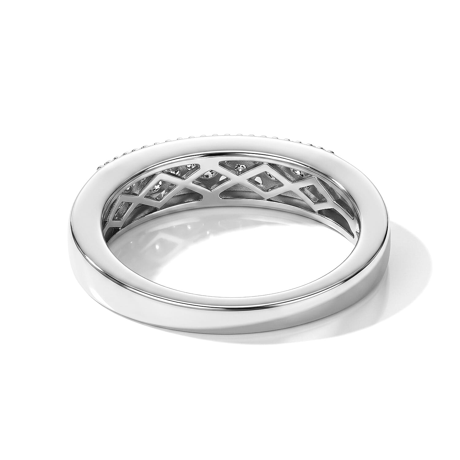 EverTrue Lab Grown Diamond I3 0.40 ctw Band Ring in Platinum Bond (Size 5.0)