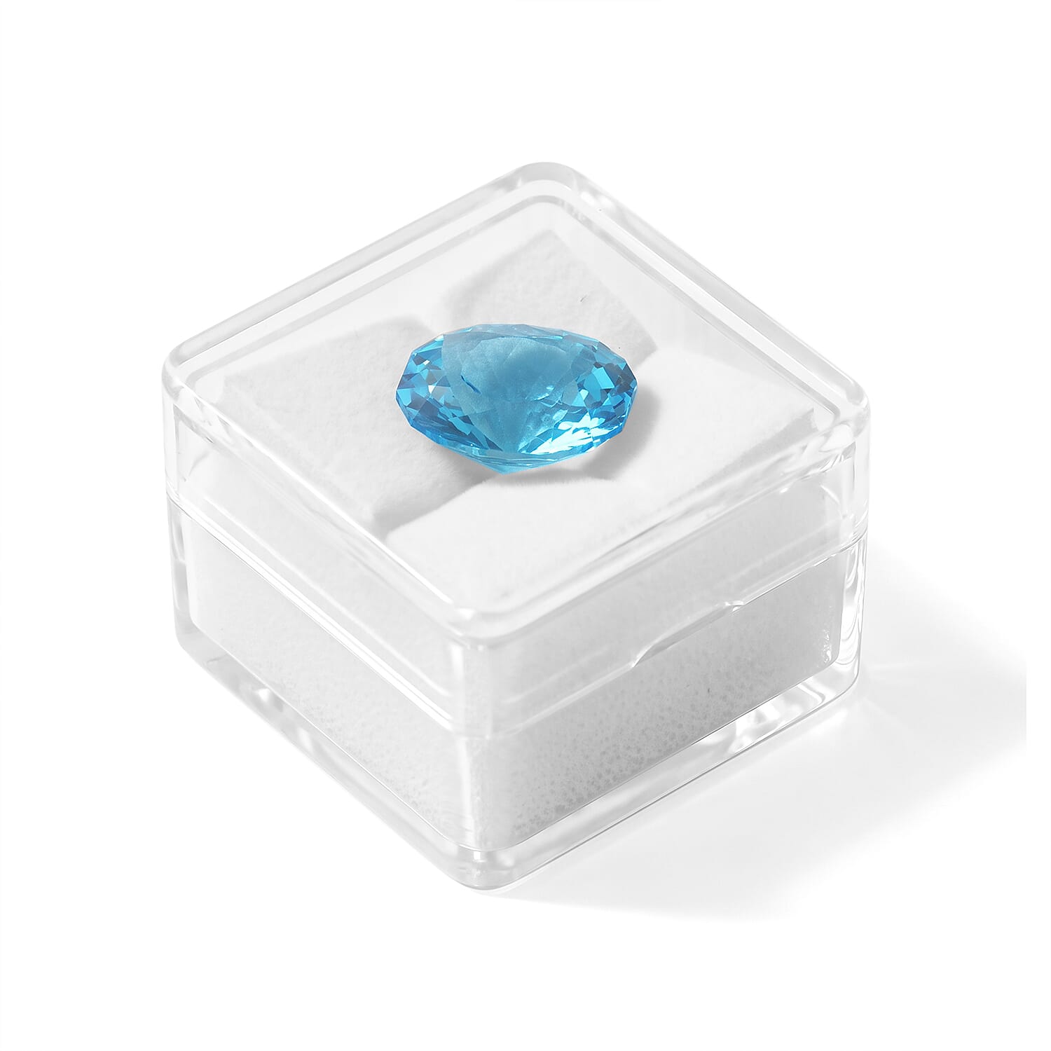 Lions Eye Cut AAAA Swiss Blue Topaz (Oval) 6.00 ctw