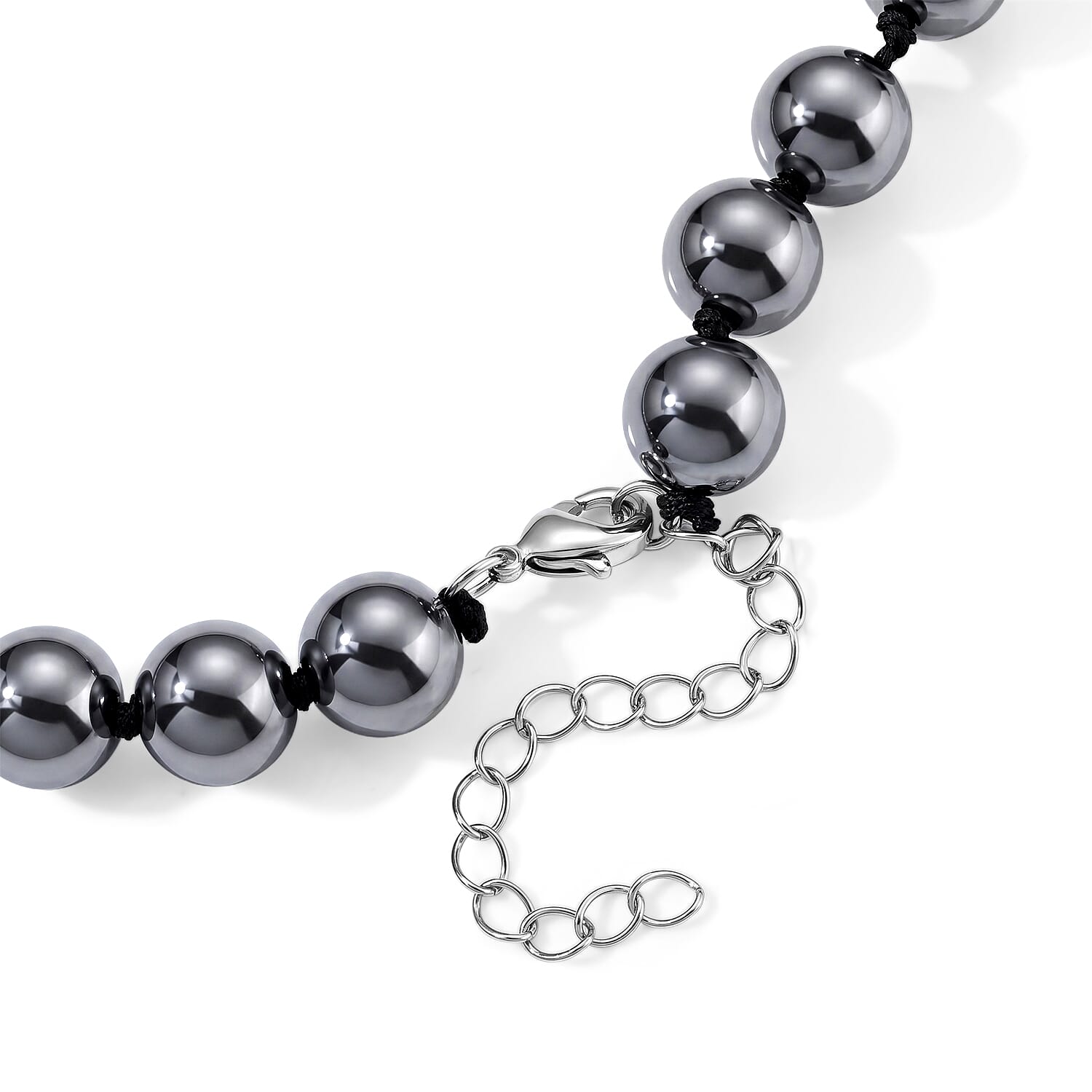 EverTrue Terahertz, Simulated Green and White Diamond 179.00 ctw Beaded Dragon Necklace (18 Inches) in Silvertone