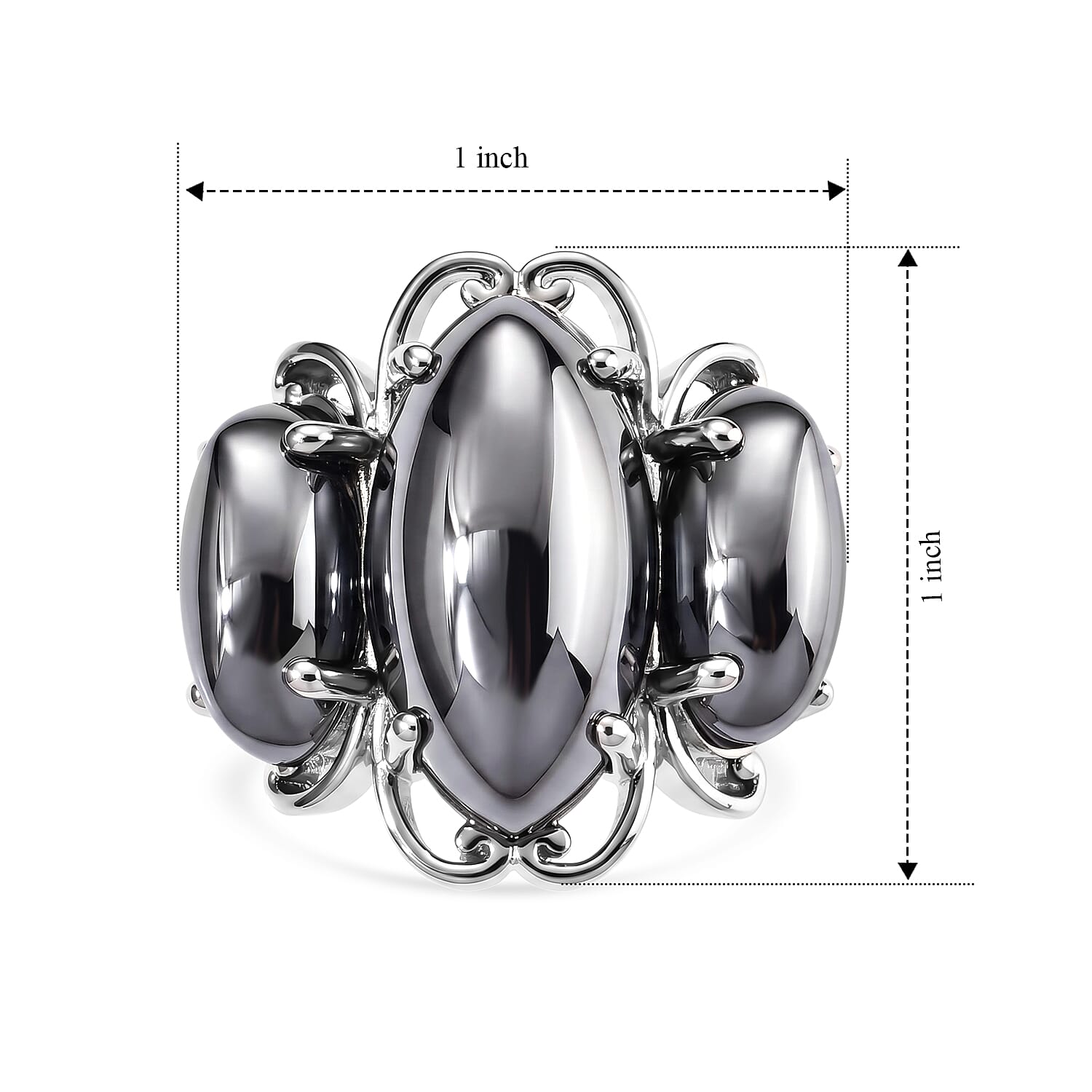 EverTrue Terahertz 14.00 ctw Ring in Platinum Bond (Size 6.0)