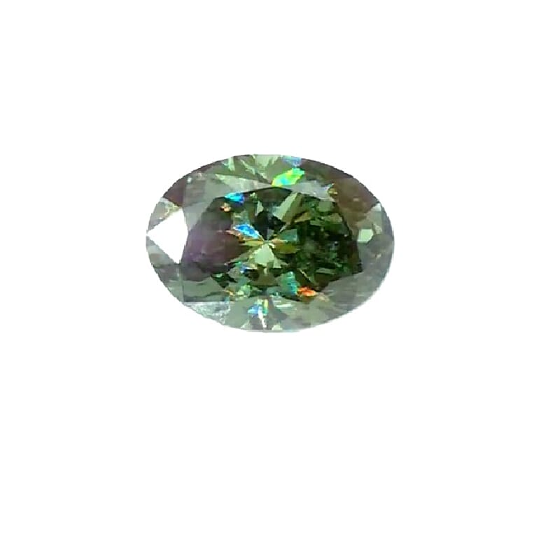 Lab Grown Green Diamond (VS) (Ovl 11.8 mm) 3.03 ctw
