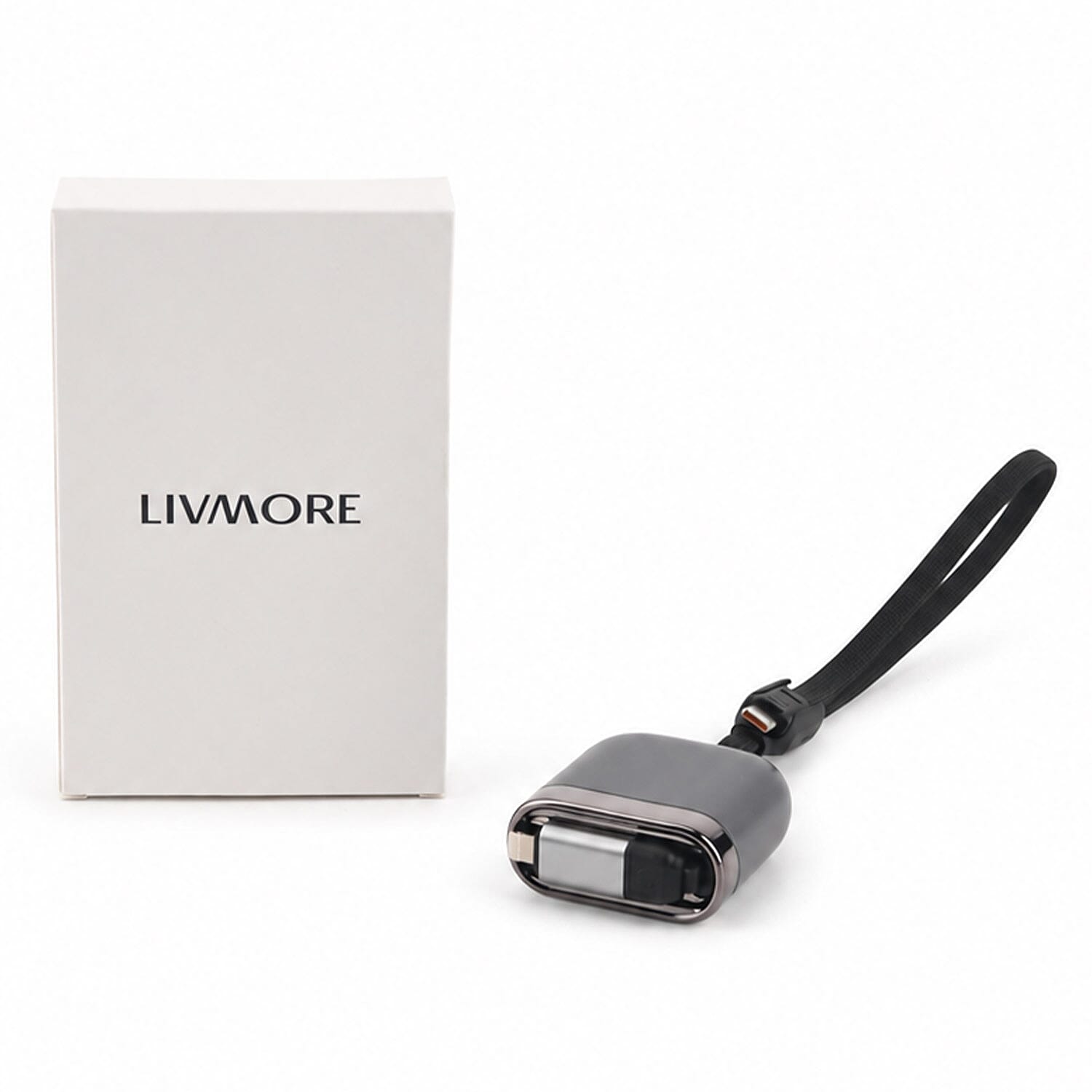 Livmore Dual-port Portable Charging Cable - Black