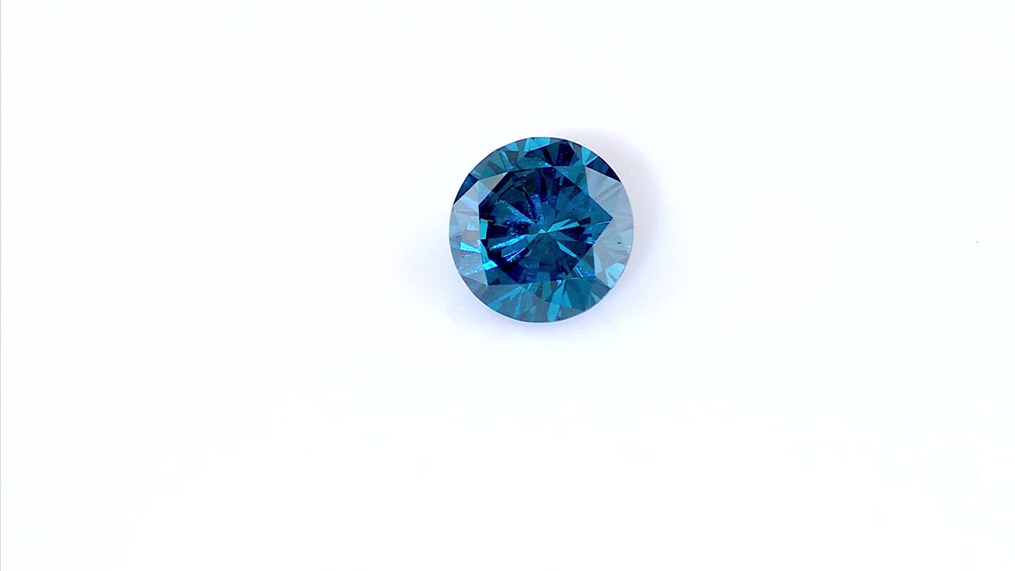 Lab Grown Blue Diamond (VS) (Rnd 9.25 mm) 3.03 ctw