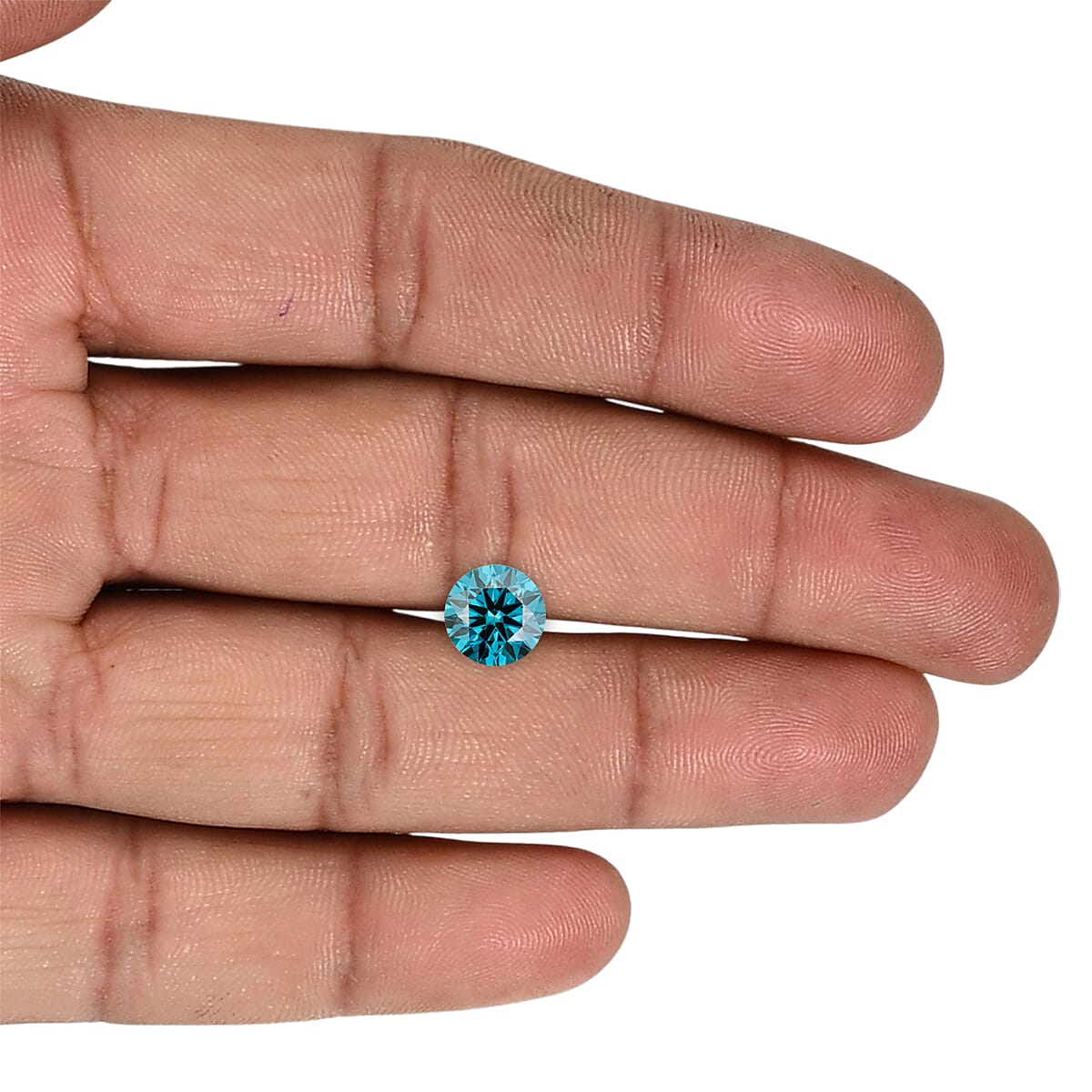 Lab Grown Blue Diamond (VS) (Rnd 9.25 mm) 3.03 ctw
