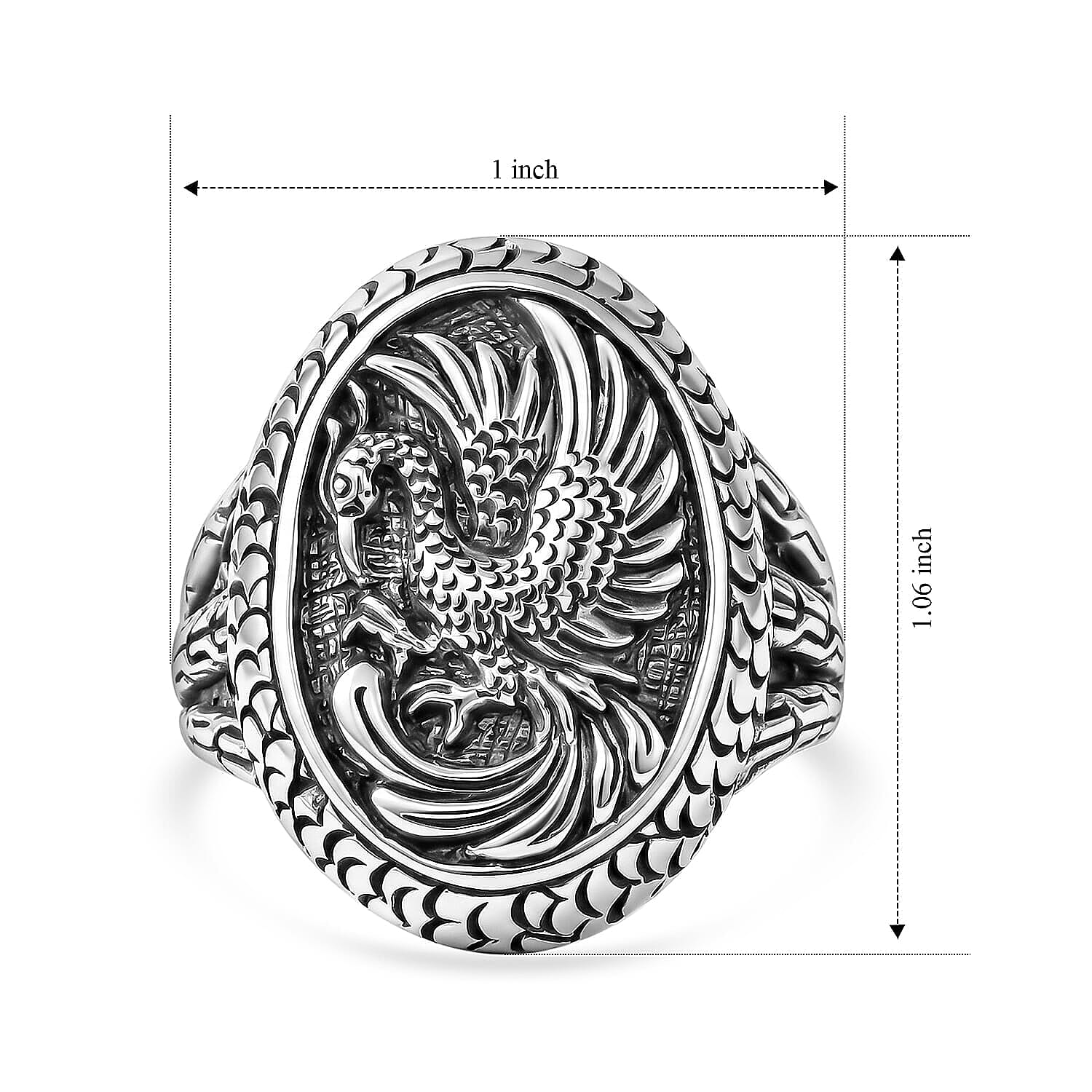 D'Joy Sterling Silver Ring,  Silver Wt. 10 g