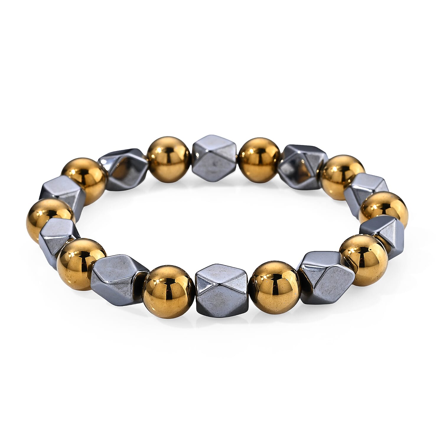 Terahertz 120.00 ctw Octagon Shape Beaded Stretch Bracelet