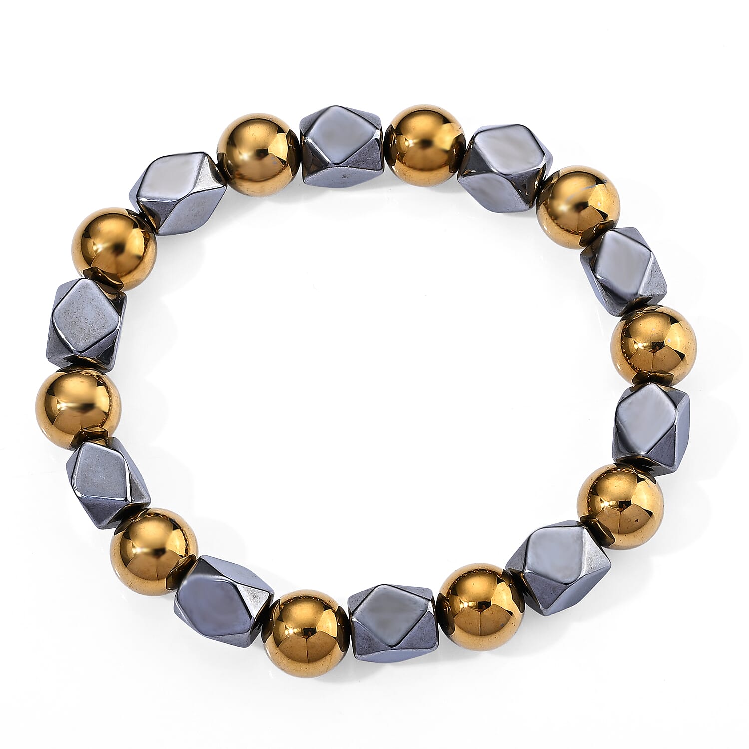 Terahertz 120.00 ctw Octagon Shape Beaded Stretch Bracelet