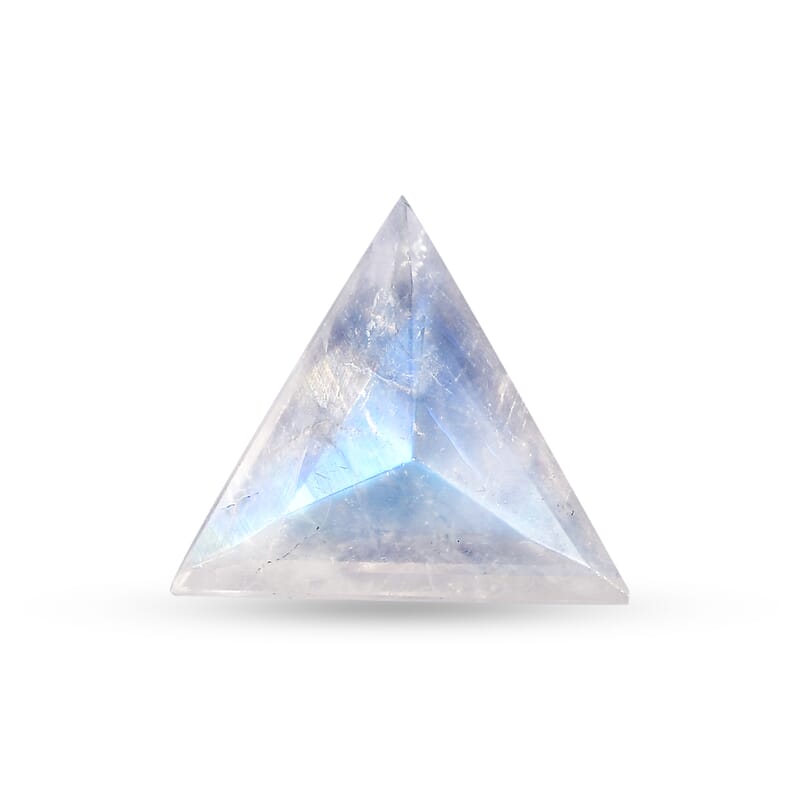 AA Rainbow Moonstone (Trillion) 2.38 ctw