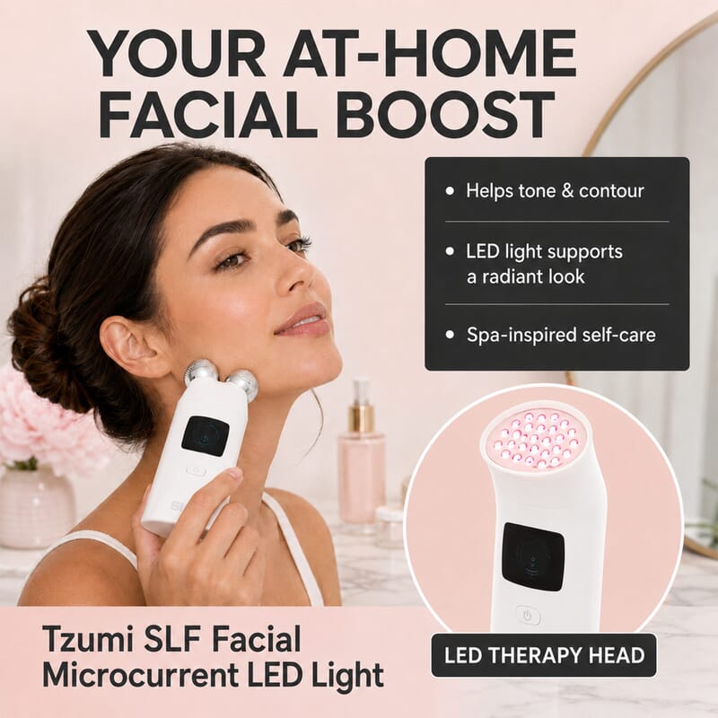 Tzumi SLF Facial Microcurrent LED Light