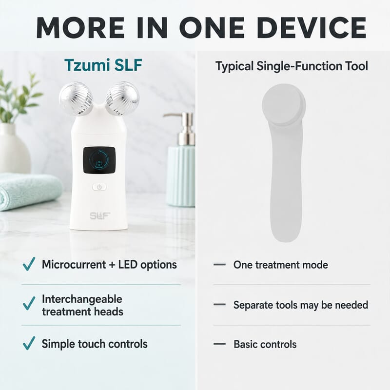 Tzumi SLF Facial Microcurrent LED Light