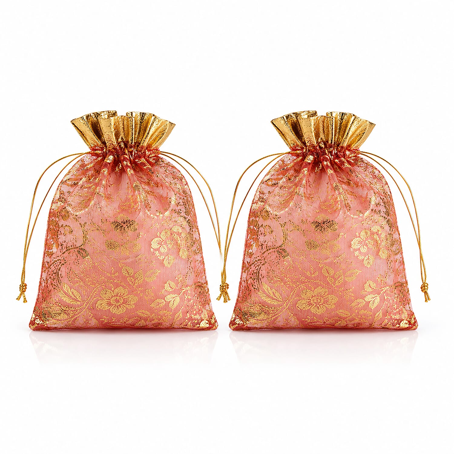 Set of 10 Multi Color Pouches