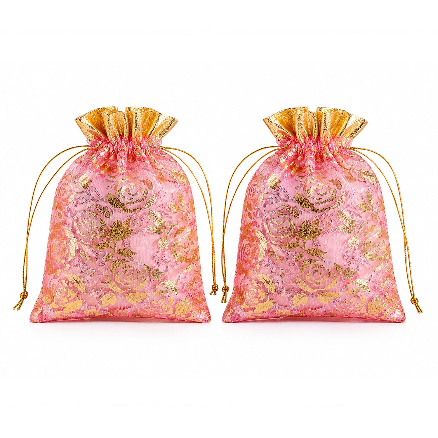 Set of 10 Multi Color Pouches