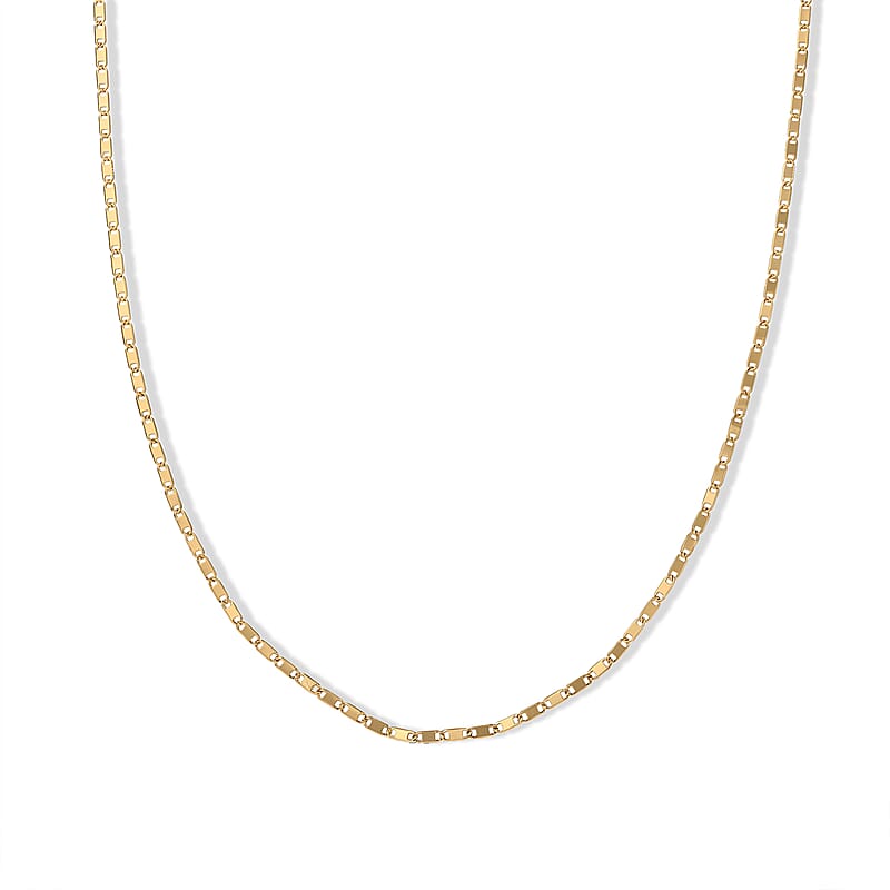 Cross Necklace (20-22 Inches) in ION Plated YG Stainless Steel