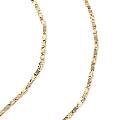 Cross Necklace (20-22 Inches) in ION Plated YG Stainless Steel