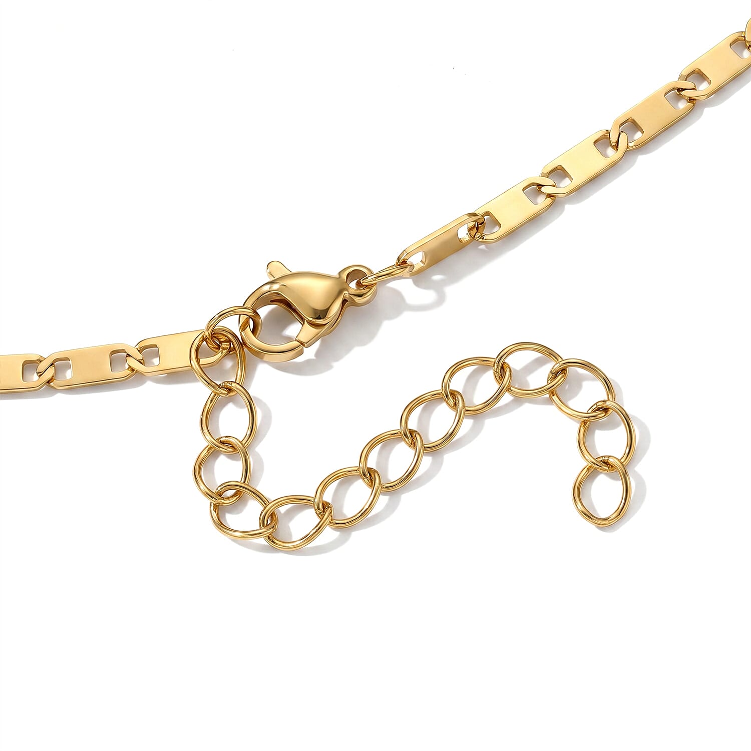 Cross Necklace (20-22 Inches) in ION Plated YG Stainless Steel