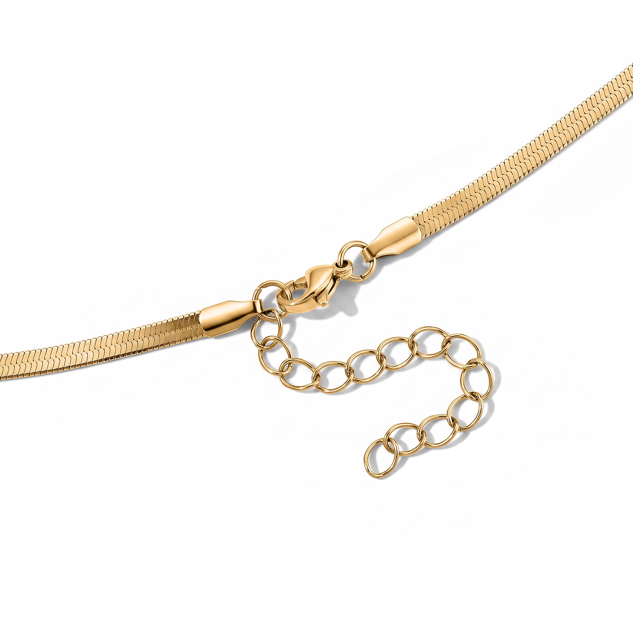 Stackable and Layered Smooth Snake Chain Necklace in ION Plated YG Stainless Steel (20-22 Inches)