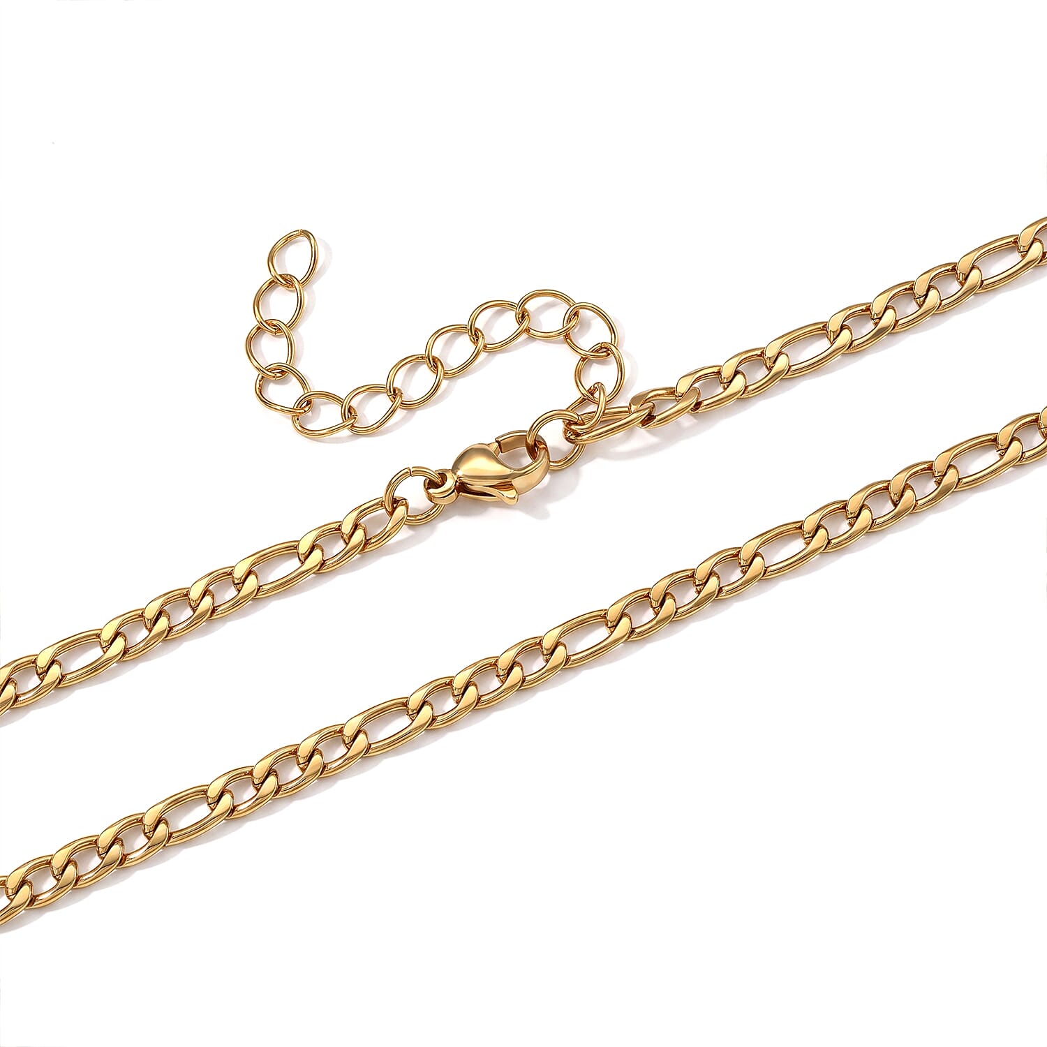 Austrian Crystal Cross Necklace (24-26 Inches) in ION Plated YG Stainless Steel