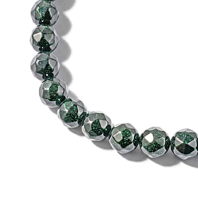 GCS Green Sandstone Round Beaded Strand (16 Inches) 445.50 ctw