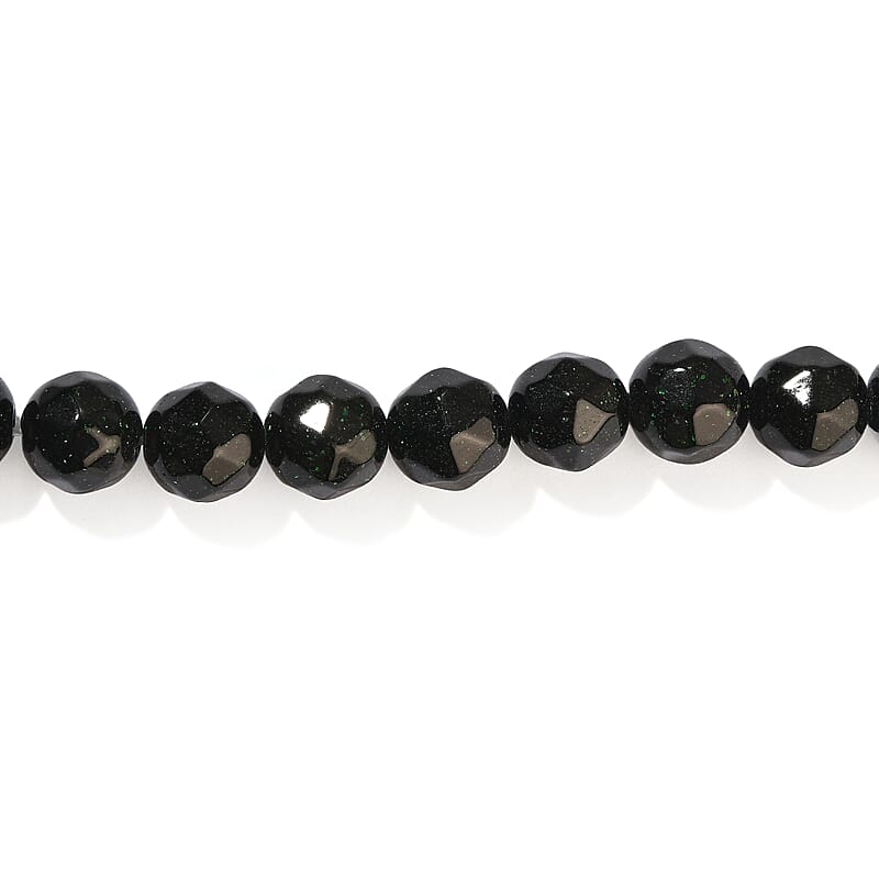Green Sandstone 445.50 ctw Round Beaded Necklace (16 Inches)