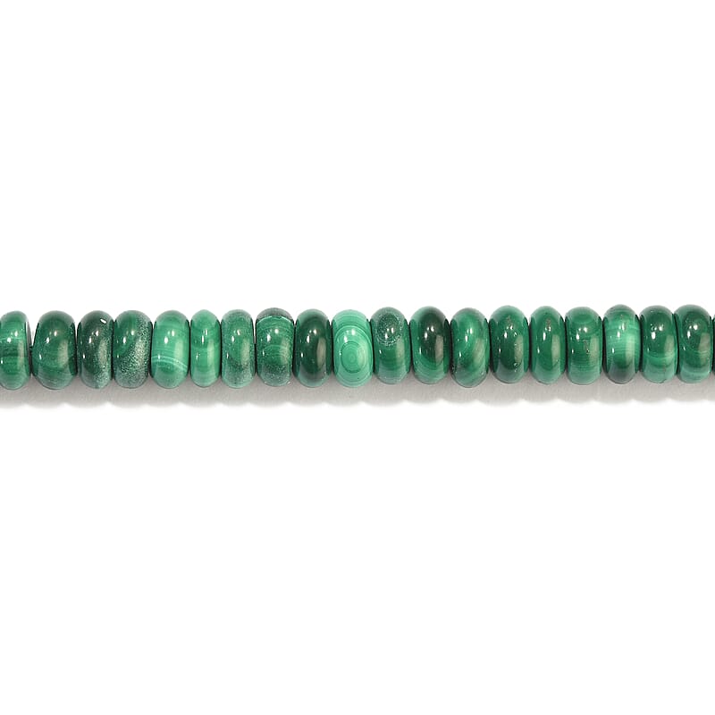 African Malachite 336.40 ctw Round Beaded Necklace (16 Inches)