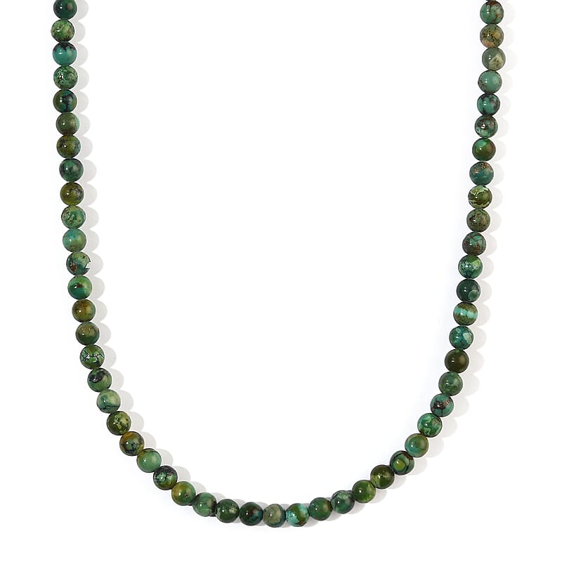 Turquoise 24.15 ctw Beaded Necklace (16 Inches)
