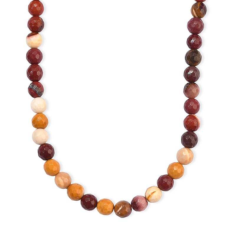Mookaite Round Beaded Necklace (16 Inches) 104.85 ctw