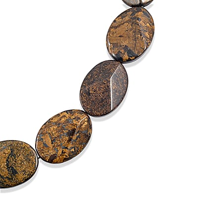 GCS Bronzite Oval Beaded Strand (16 Inches) 455.40 ctw