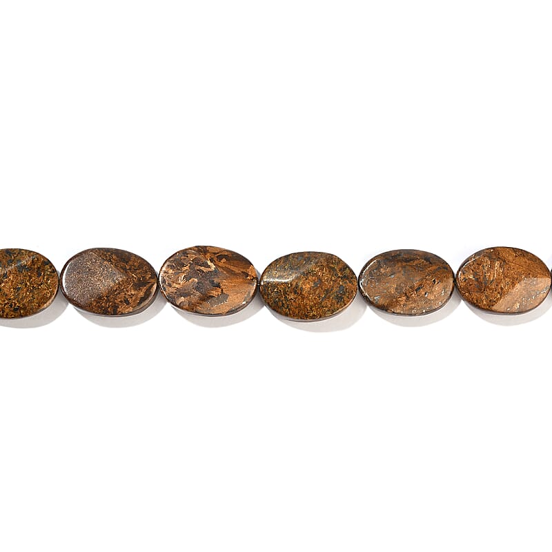 Bronzite Oval Beaded Necklace (16 Inches) 455.40 ctw