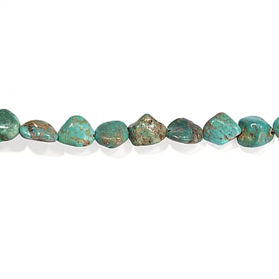 GCS Turquoise Oval Beaded Strand (16 Inches) 188.40 ctw