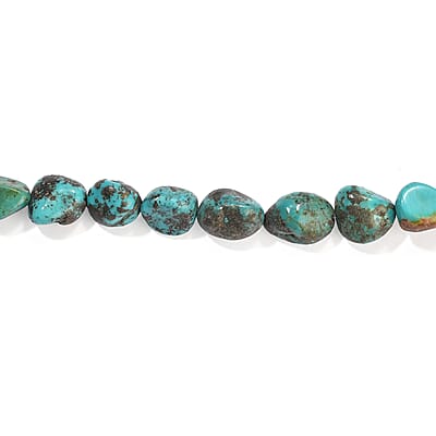 GCS Turquoise Tumble Beaded Strand (16 Inches) 171.10 ctw