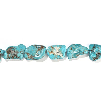GCS Turquoise Fancy Beaded Strand (16 Inches) 382.50 ctw