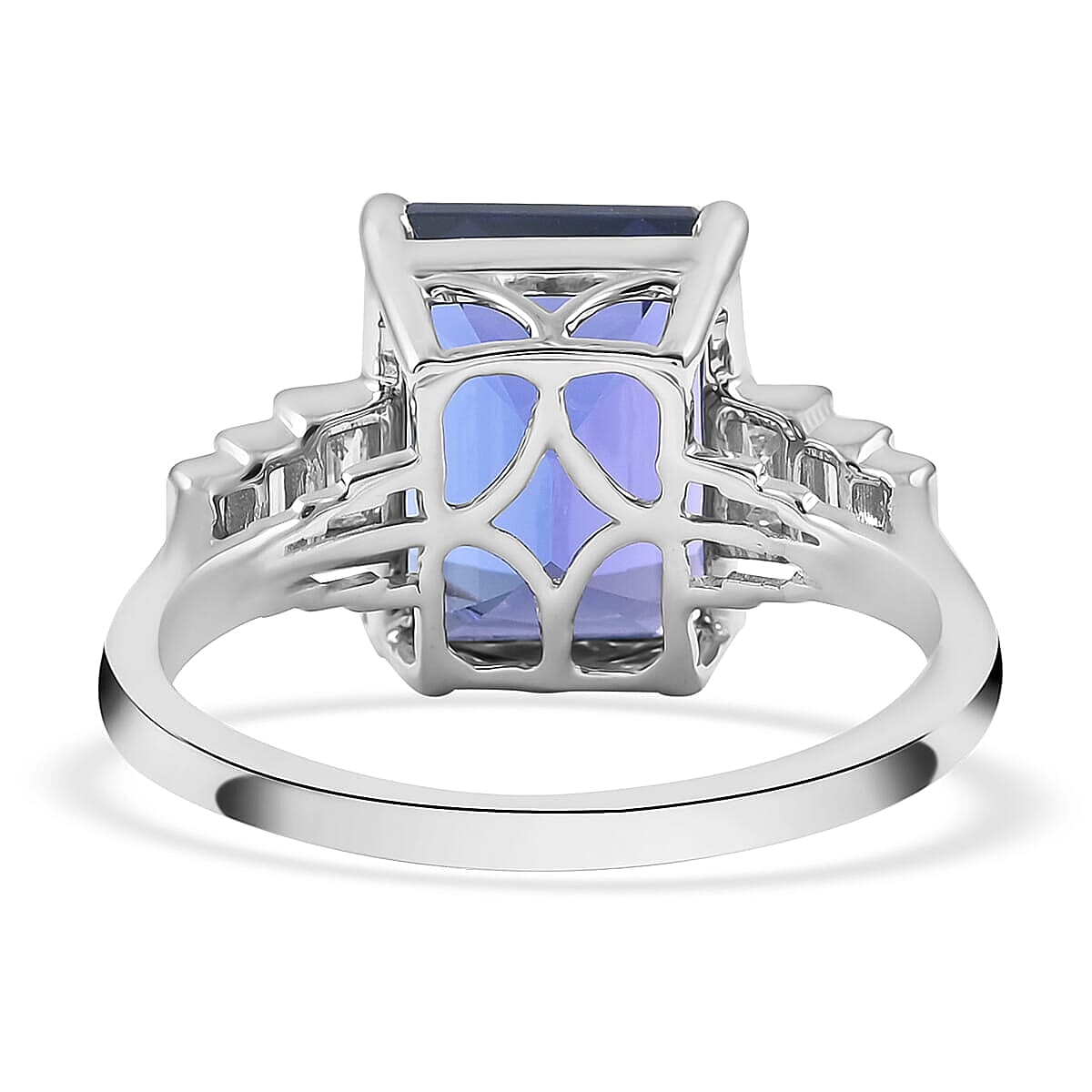 Rhapsody AAAA Tanzanite and Diamond E-F VS 5.55 ctw Solitaire Ring in 950 Platinum (Size 5.0) 4.75 Grams