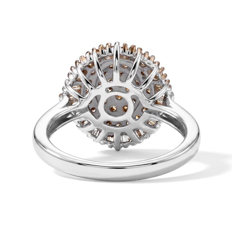Natural Champagne Diamond 1.00 ctw Ring in Sterling Silver (Size 6.0)