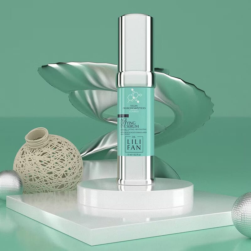 Dr. Lili Fan Vegan Probiotics & Peptides Age Defying Eye Serum (0.5oz) Made in US