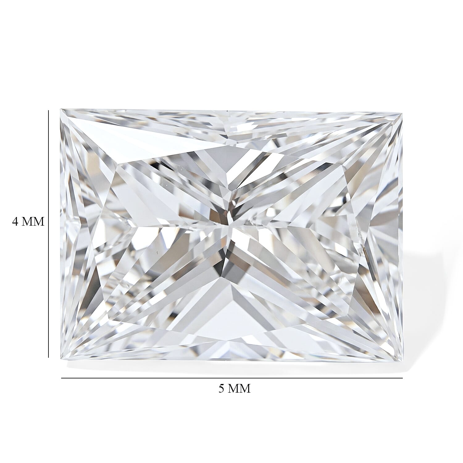 Diamond (E, VS1) (Emerald 5x4mm) 0.75 ctw