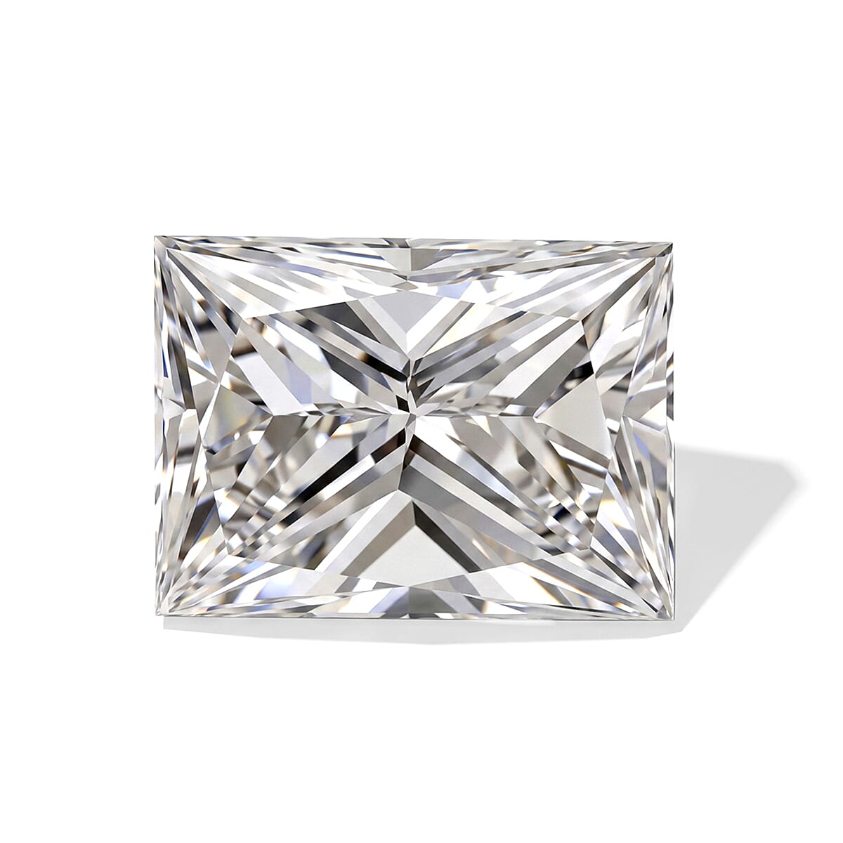 Diamond (E, VS1) (Emerald 5x4mm) 0.75 ctw