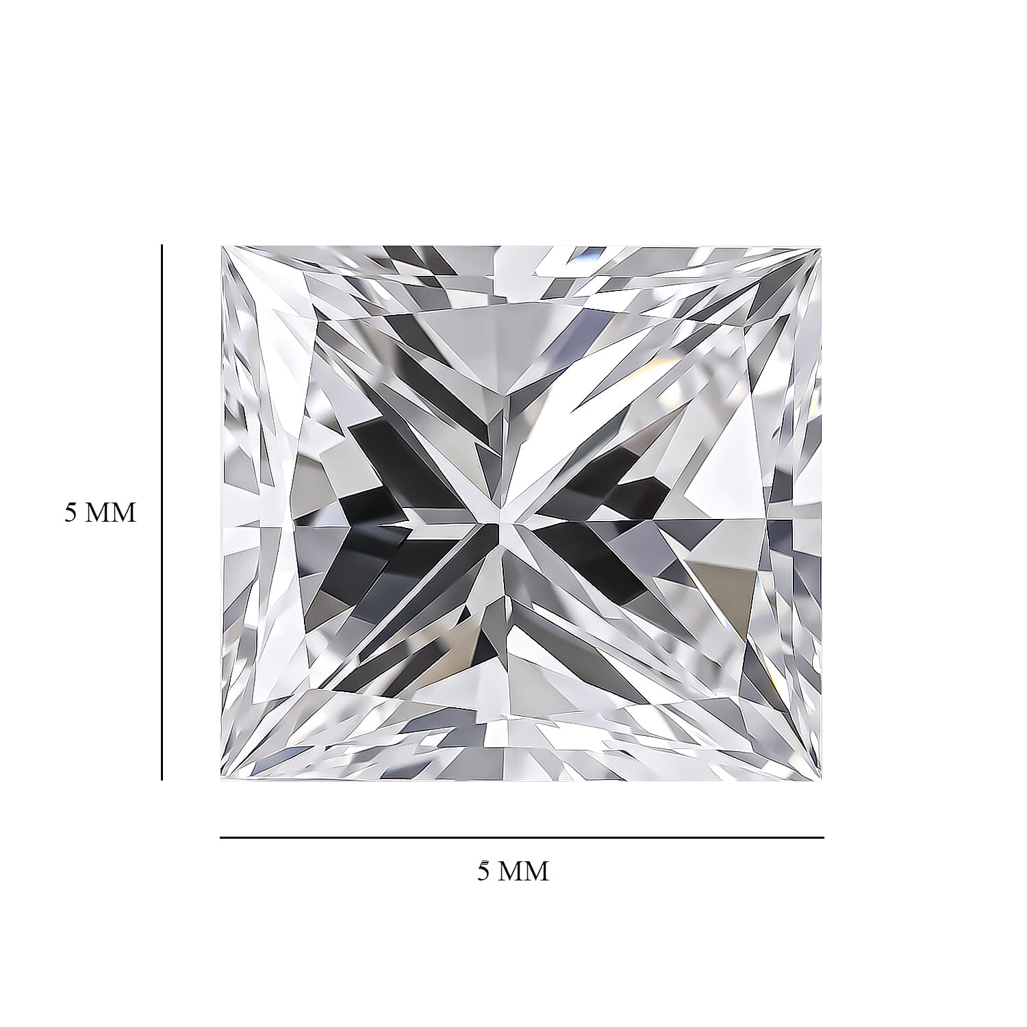 Diamond (E, VS1) (Sqr 5x5mm) 0.41 ctw